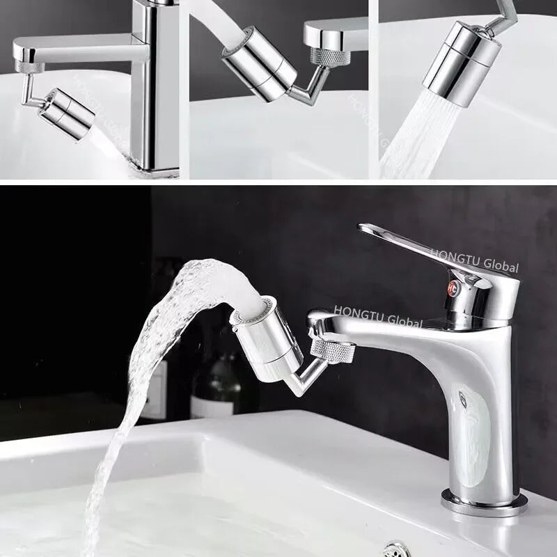 Dual Mode Metal Kitchen Faucet Sprayer Head Bubbler 360° Rotation Adaptor Sink Faucet Extender Aerator Nozzle Filter 22/24mm