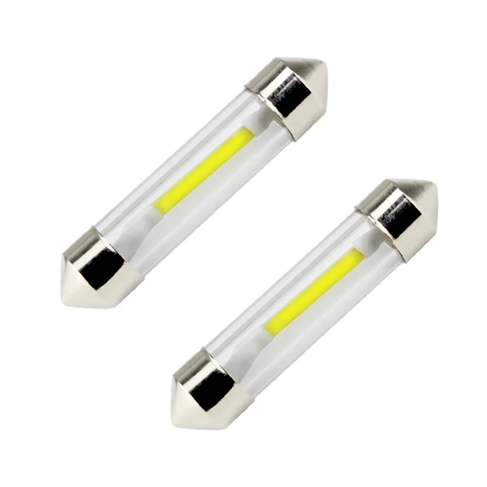2PCS/4PCS 31 36 39 41mm Sv8.5 C5w C10w Led White Festoon Led Car Light Cob Interior Lighting Reading Signal Lamp Bulb 12V