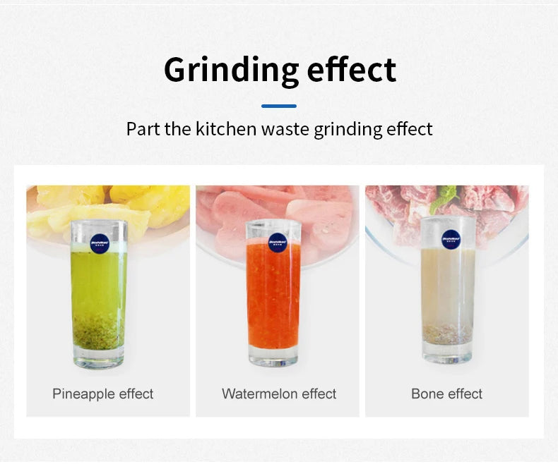 Home Machines Wireless Switch Food Waste Disposer Ultra-Quiet Kitchen Garbage Disposal Brushless Compact Waste Processor