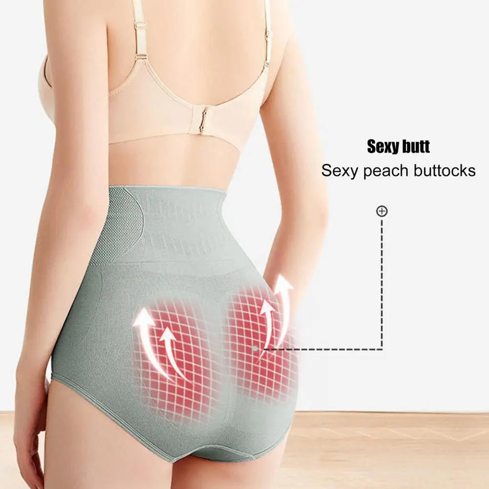 Women High Waist Seamless Tummy Control Hip Lifter Briefs Panties Shapewear for Postpartum Recovery Seamless Briefs 90%