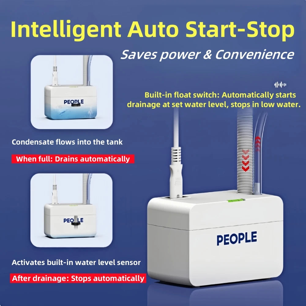 220V 24L/H 40L/H Automatic Ultra-quiet Condensate Pump With 5m Pipe Condensate Lift Pumps 1-3P On-hook Air Conditioner Drainage
