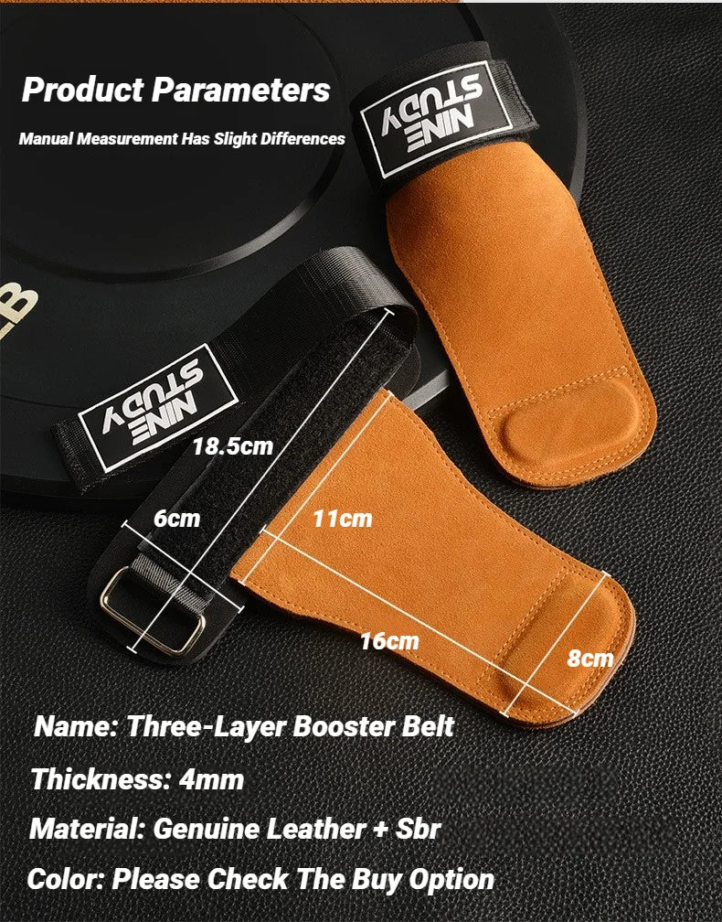 1Pair Gym Pull-Up Grip Strap Wrist Straps Anti-Slip Weight Power Belt Lifting Pads Deadlift Workout Palm Protection Gloves