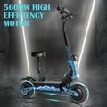 5600W Adult Electric Scooter Dual Motor Top Speed Sport Folding E-Scooter with Detachable Seat