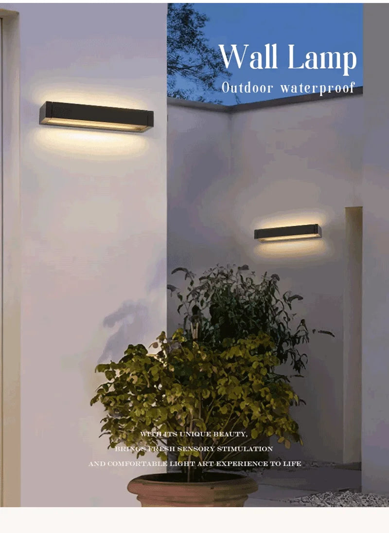 Outdoor Wall Lamps IP65 Waterproof LED Adjustable Angle Aluminum Wall Lights Garden Patio Doorway Home Minimalist Decor Lighting