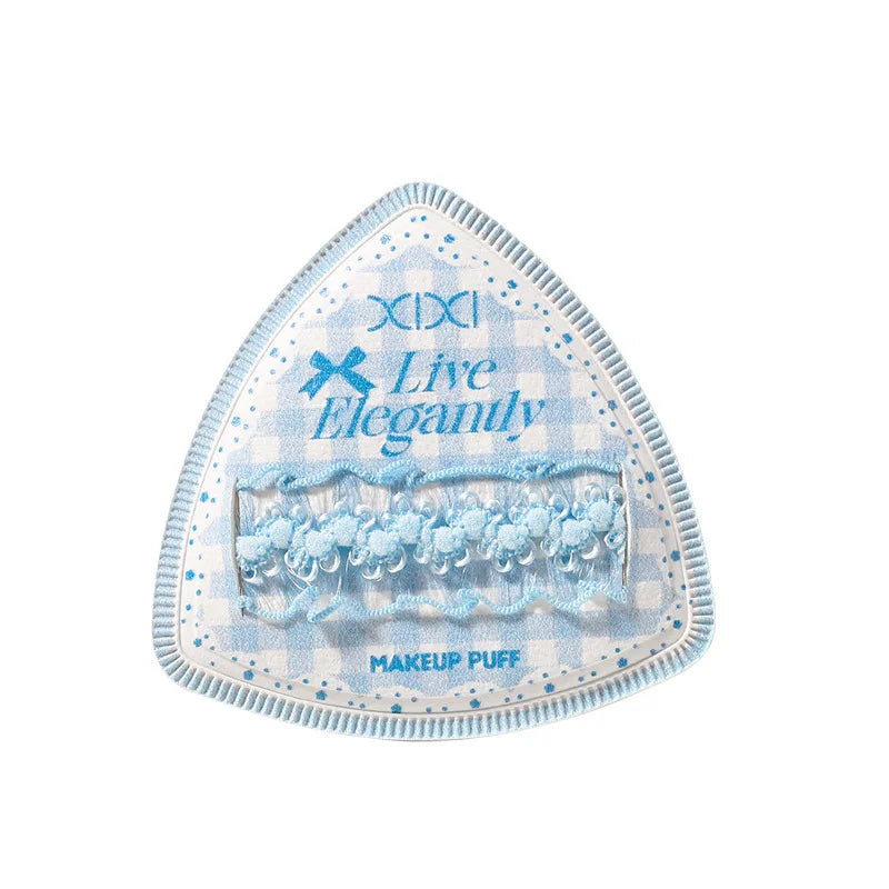 Blue Skin Color Makeup Sponge Wet Dry Use Extra Thick Soft Foundation Cream Powder Blending Sponge Face Cosmetic Applicator Tool