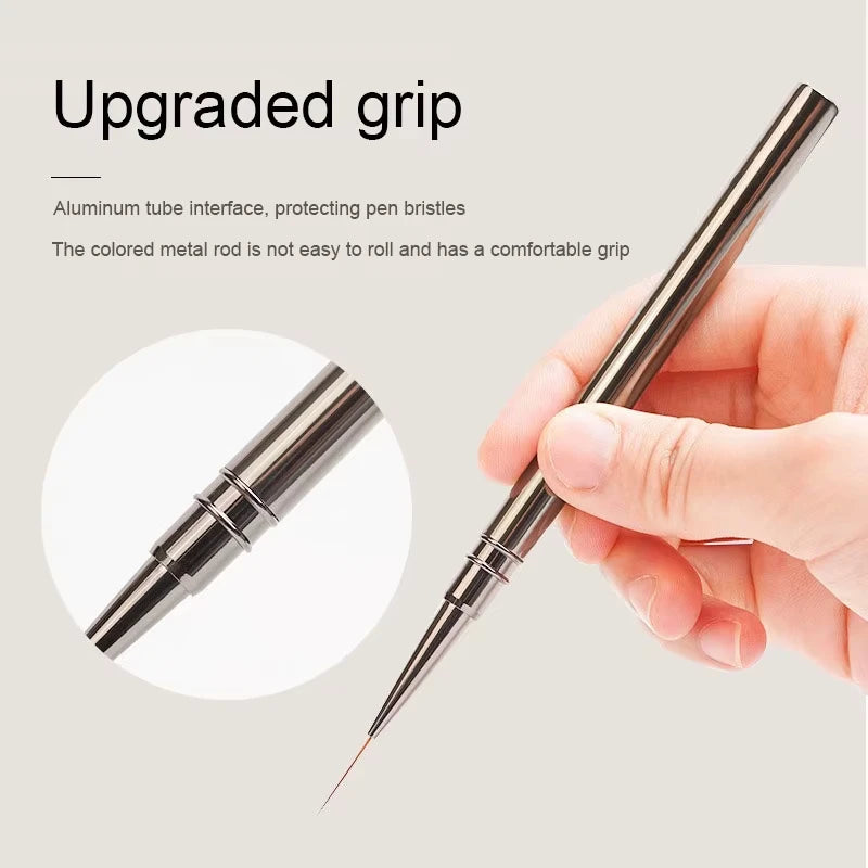 Nails Art Liner Brushes Striping Drawing Elongated Lines Painting 6/9/12/15/18mm Nail Professional Manicure Tool