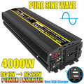 Pure Sine Wave Inverter DC 12V-AC 220V 3000W 4000W 6000W 8000W Portable Power Voltage Converter Car Home Outdoor Solar Inverter