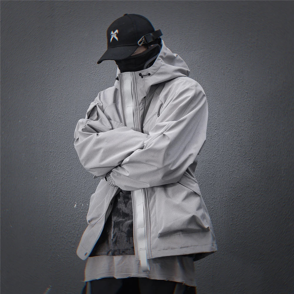 11 BYBB'S DARK 2025 Tactical Jackets Hooded Windbreaker Mens Cargo Function Jacket Fashion Coats Outwear Techwear Streetwear  ﻿