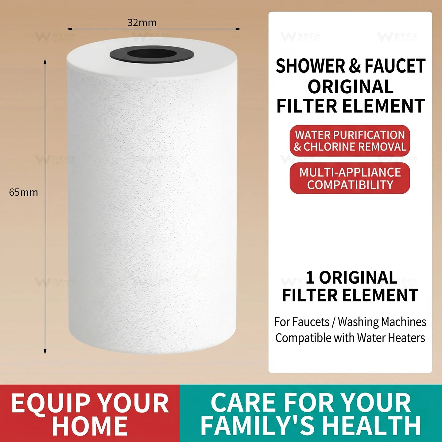 Water Heater Pre Filter Shower Head Filter Transparent Window 20mm Universal Connector Hard Water Purifier Accessory