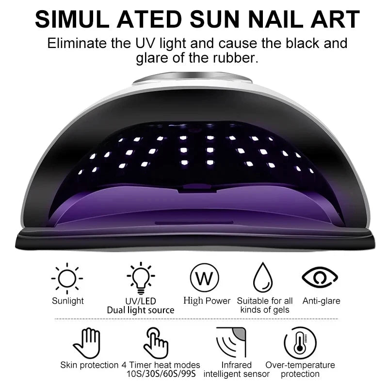 Professional Nail Dryer Lamp Infrared Sensor LED Manicure Lamp for Quick Curing All UV Gel Nail Polish Nail Drying Salon Tools