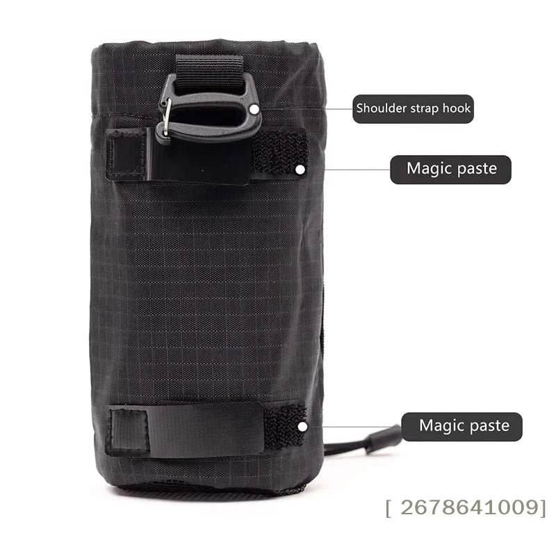 1Pc Expandable Modular Shoulder Strap Pouch , Outdoor Hydration Bottle & Phone Carrier with MOLLE Attachment Backpack Accessory