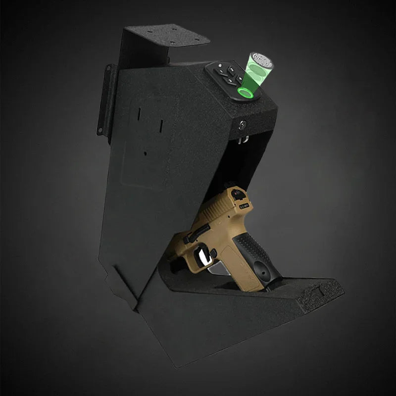 Two-in-one Fingerprint Password Pistol Safe European And American Style Wall-mounted Pistol Safety Box