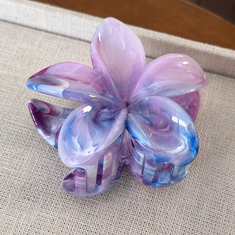 Flower Hair Claw Clip for Women Fashion Hair Clips Crab Clamp Barrettes Girls Hair Accessories Summer Shark Hairpin Headwear 1pc