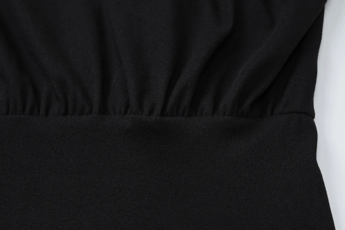 Women's Off-Shoulder Mini Dress Long Sleeve Oblique Neck Bodycon Sexy Short Fashion for Party Club Fall Winter