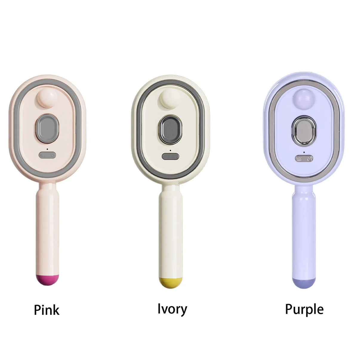 Electric Steam Brush with Water Spray Portable Cordless Hair Tool Anti-Static Red Light Hair Brush for Both Long & Short Hairs