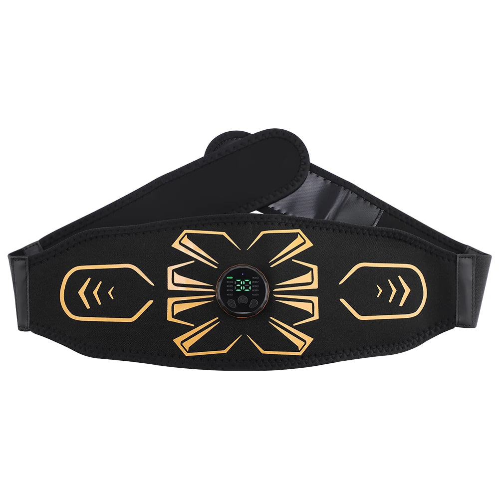 Muscle Toner Abdominal Toning Belt Smart EMS Muscle Stimulator Fat Burning Ab Trainer Weight Loss Fitness Equipment For Home Gym