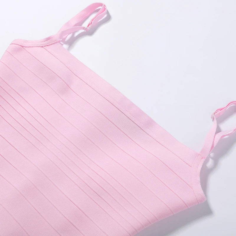 Sexy Striped Women's Slip Top Elastic Slim Waist-Closed Lady Vests 2026 Spring Summer Fashion Female Party Vacation Tanks New