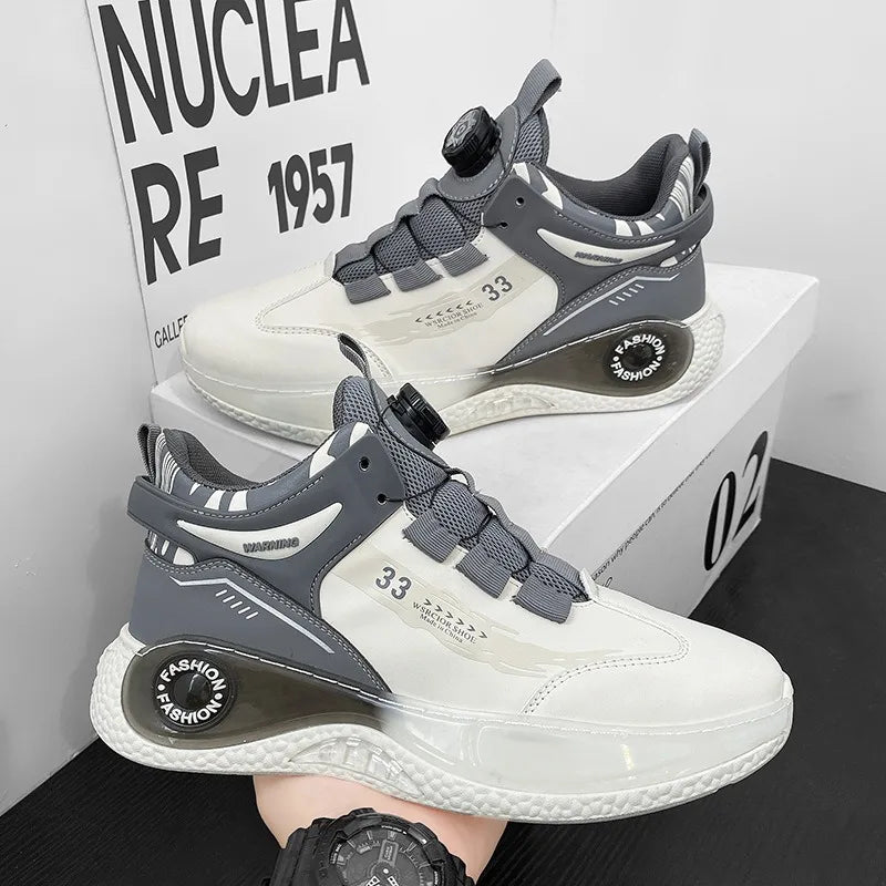 Trendy Men's Sports Running Shoes Designer New Rotating Buckle Comfortable Casual Sneakers Outdoor Basketball Shoes Tennis Shoe