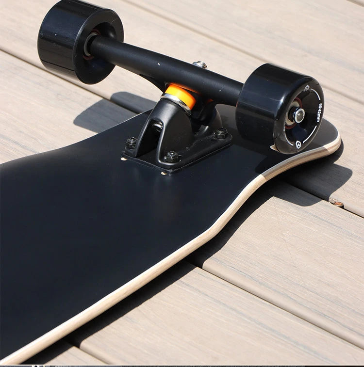 Longboard Skateboard Professional Dancing Board Complete Set for Girls Women Beginners Kids Adult Smooth Silent Wheels Street Cr