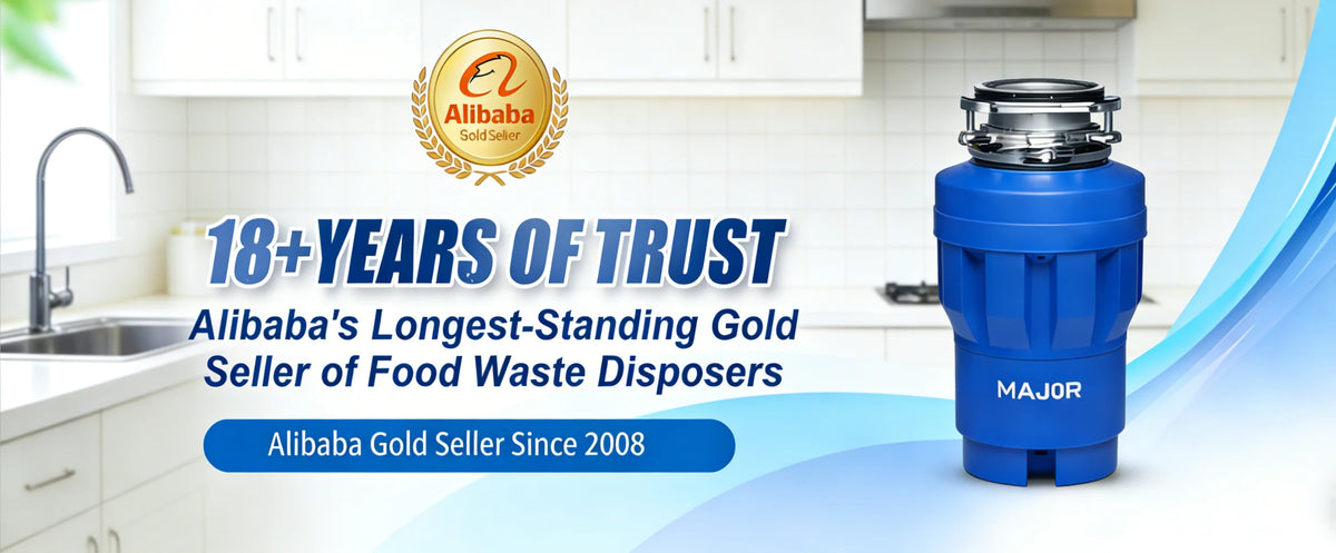 Commercial Kitchen Garbage Disposal Unit with 1200ml Grinding Capacity for Home Restaurant Use