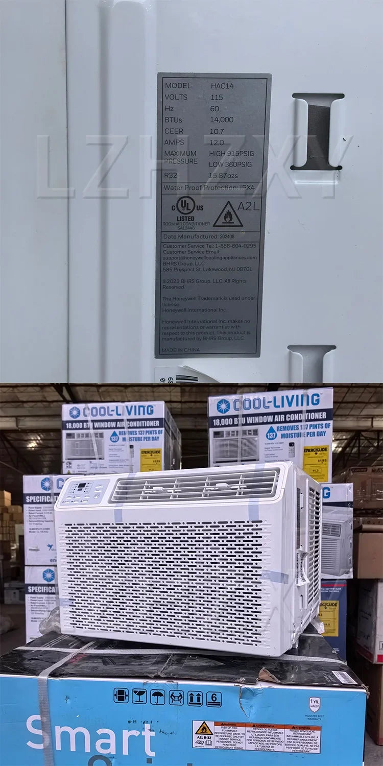 220V Window-Style Air Conditioner, 14,000 BTU, Cooling-Only, Home Use, Portable All-in-One Air Conditioner