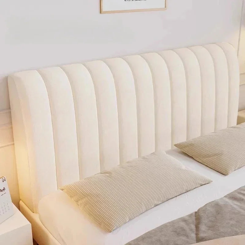 Bed Headboard Cover Luxury Soft Thick Velvet All-inclusive Solid Color Bedside Bed Back Dust Protector Home Room Bed