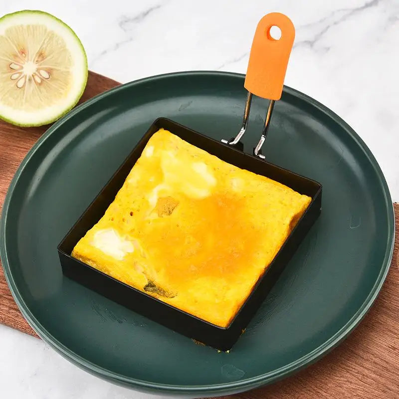 Non-stick Square Round Pancake Mold Muffins Omelet Maker Frying Egg Cooking Tool Kitchen Gadgets Stainless Steel Egg Fried Ring