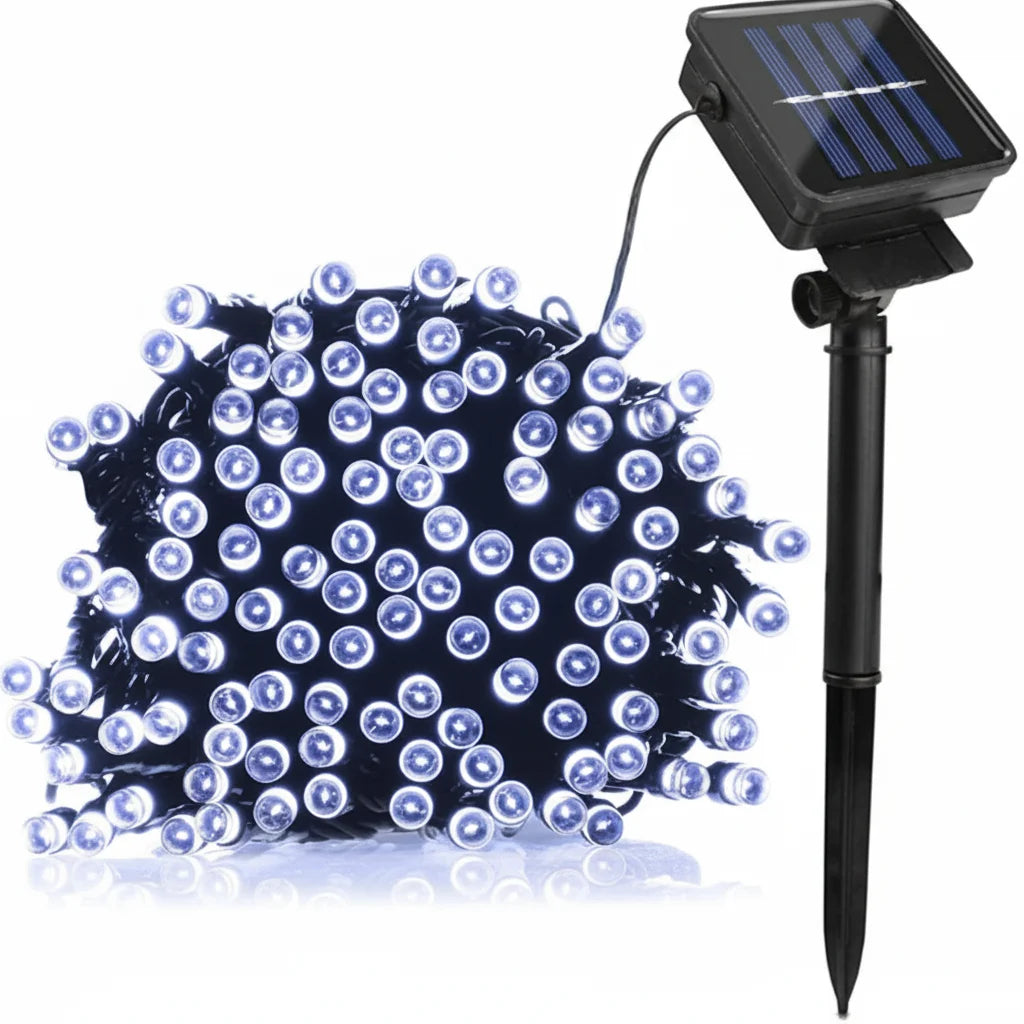 LED Outdoor Led Solar String Lights Fairy Light Solar Powered Garland Lights 8 Mode 22m Garden Wedding Decoration Waterproofn