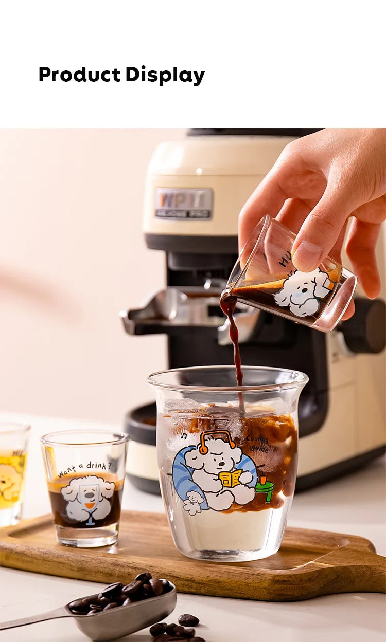 50ml Liquor Cup Shot Glass Drinking Glasses Glass Cups Household Soju Cups Cann