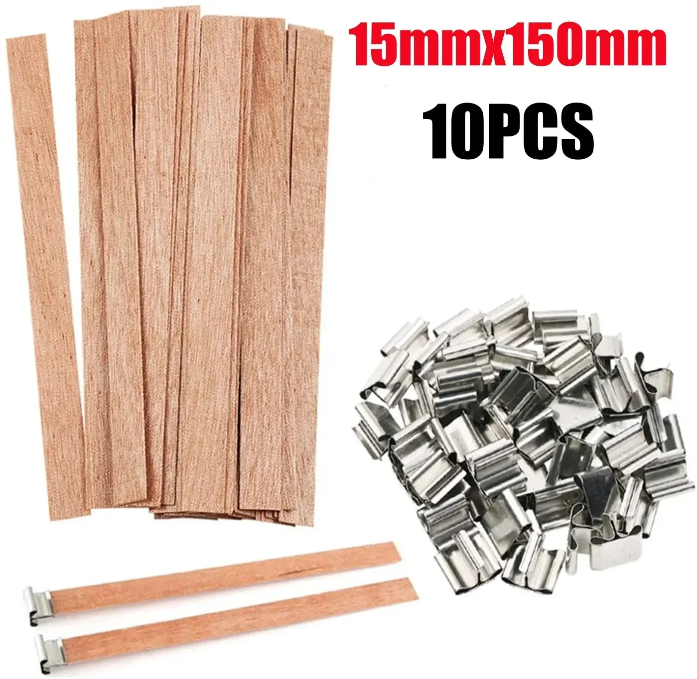 Handmade Soy Wax Candle Wooden Wick DIY Aromatherapy Candle Single Direction Wick Paraffin Wax Candle Crafting Guide