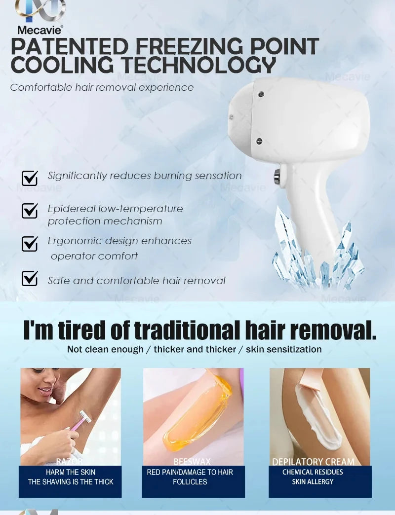 2026 Professional 4000w Soprano Diode Laser Hair Removal 4 Waves 755 940 1064 808nm CE Certificate Alexandrite Device Permanent