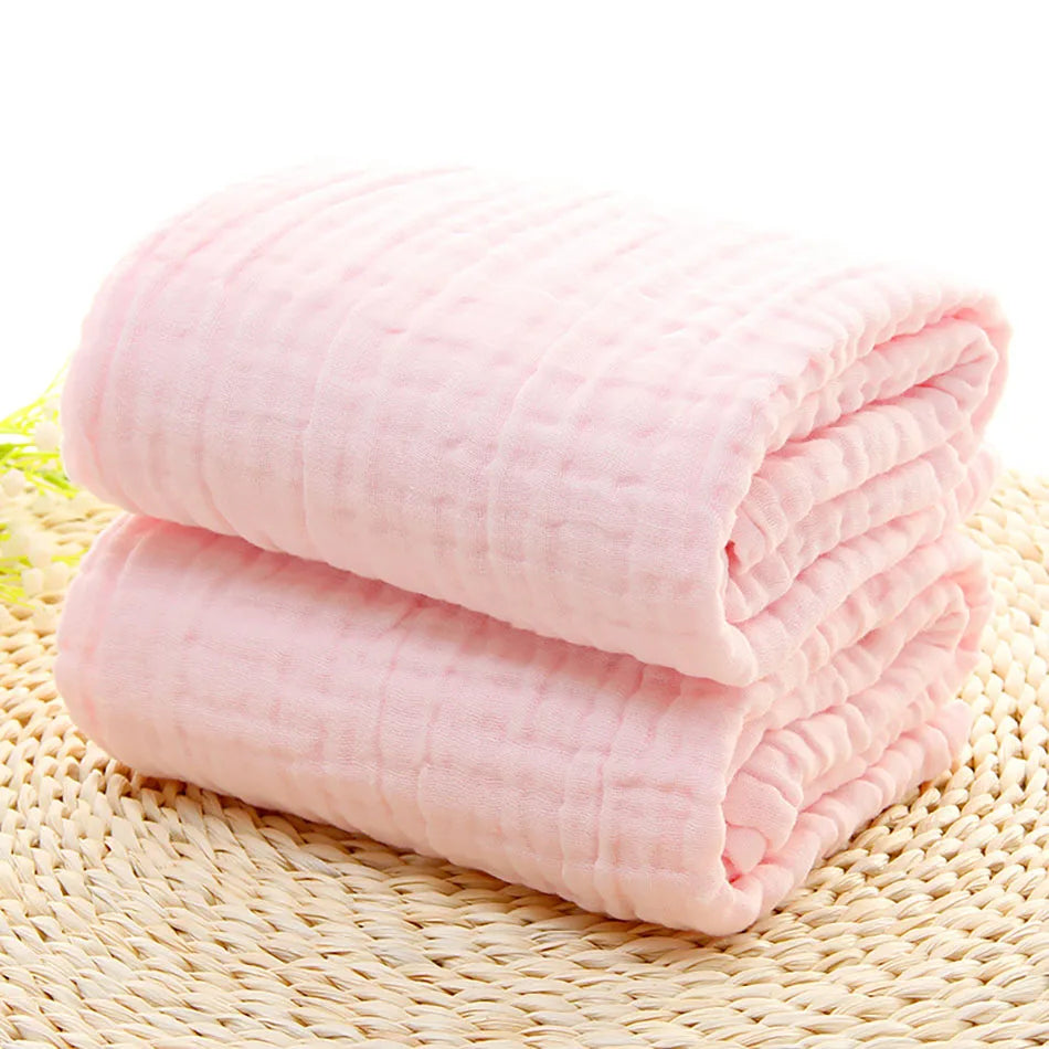 6 Layer Cotton Muslin Baby Blankets Thick Soft and Breathable Designed for Newborns Comfortable in Air Conditioned Environments