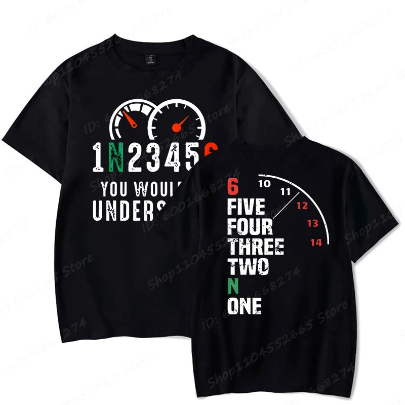 1N23456 Motorcycle Speed Graphic Print T-Shirts Summer Men's T Shirt Clothing Streetwear Short Sleeve Funny Motorcycle Shirts