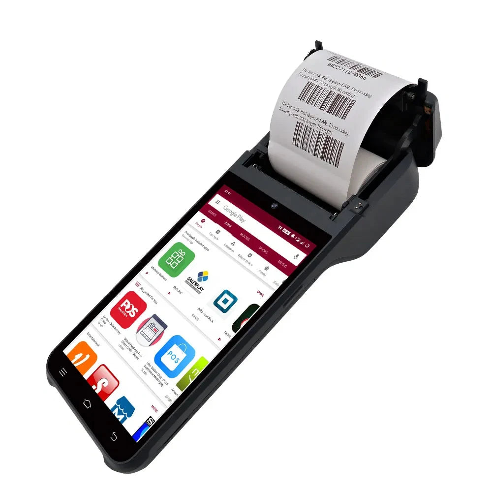 Android 13/14 Handheld POS Terminal PDA Printer 58/80mm Portable Receipt Thermal Printer NFC All-In-One POS System Ticket Maker