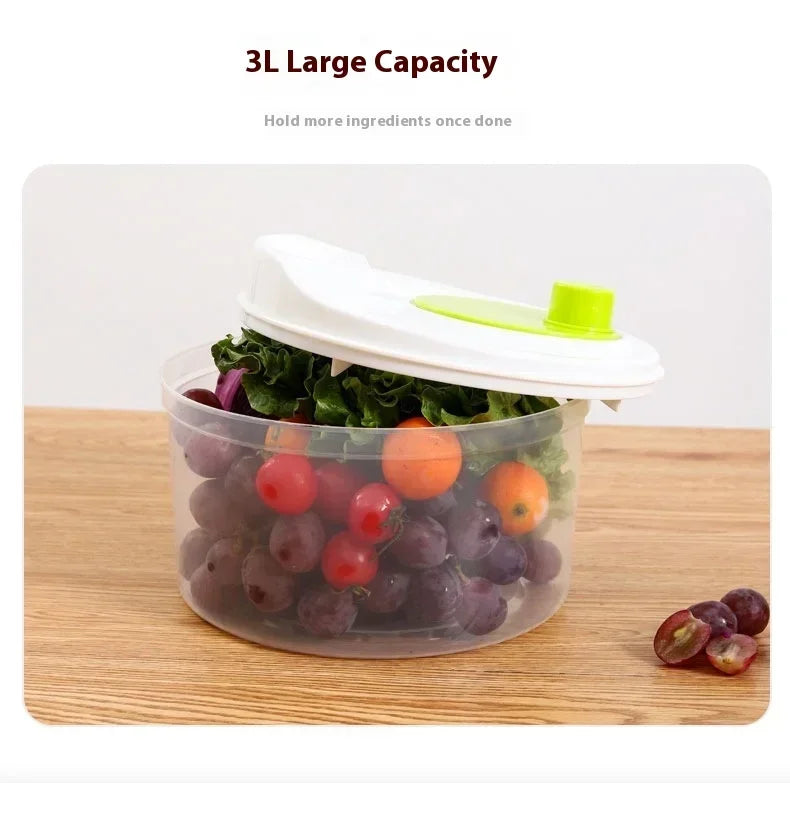 Lettuce Drain Basket  Multifunctional Household Manual Vegetable Dehydrator - Salad Spinner with Fruit,  Home Kitchen Gadgets