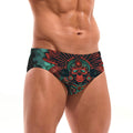 Retro Mayan Skull Swim Trunks Lightweight Comfortable Sexy Men's Triangle Trunks Pool Party Beach Vacations Sexy Mens Bikinis