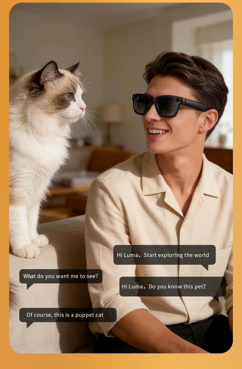 2026 New Smart Glasses 800W HD Camera WIFI Transmission Anti-shake Video Recording AI Translation Music Wireless Call Sunglasses