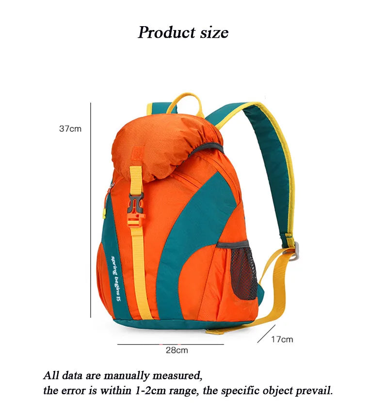 15L Waterproof Outdoor Hiking Bag Large Capacity Anti-theft Double Zipper Hiking Sports Backpack Spring Outing Bag