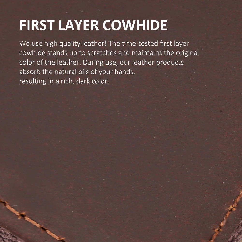 RFID Blocking Bank/ID/Credit Card Holder Cowhide Business Multi Card Slot Wallet for Men Small Male Storage Money Purse