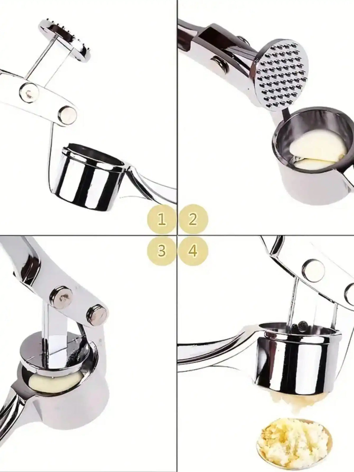 Professional Kitchen Tools Garlic Press High Qulity Crush Garlic Smooth-Handled Easy to Clean Fruit & Vegetable Crusher