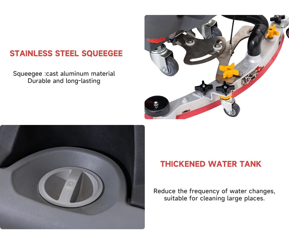 T4B Hand-pushed China Supplier Industrial Floor Cleaner Scrubber Warehouse Cement Floor Washing Machine