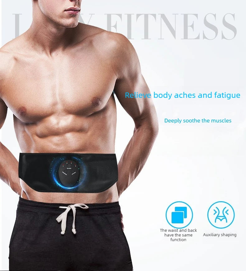EMS Abdominal Slimming Massage Belt Fitness Waist Trainer for Belly Back Leg Arm Fat Shaping & Muscle Relief