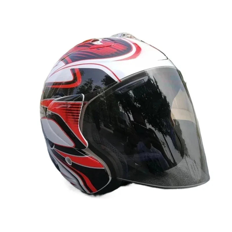 Motorcycle Helmet Open Face 3/4 Helmet Sword Cycling Dirt Racing Motorcycle Men and Women Helmet Capacete