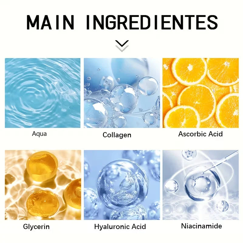Collagen Eye Cream, Rich in Collagen and Hyaluronic Acid, Deeply Moisturizes the Skin Around the Eyes, Hydrates and Firms the Skin, Making It Smooth, Bright, and Elastic. The Texture Is Light, Gentle, and Does Not Irritate th