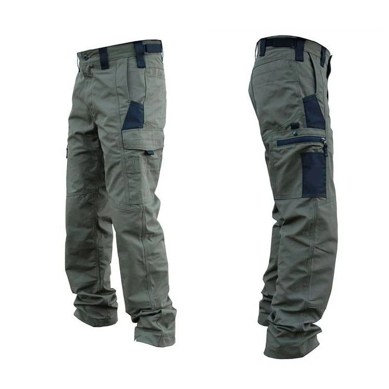 Multi-Pocket Men's Tactical Casual Pants Cargo Pants Outdoor Hiking Trousers Wear-Resistant Training Overalls