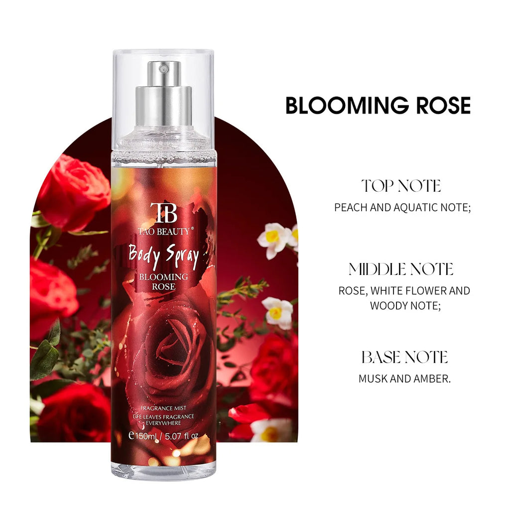 150ml Fragrance Spray, Long-Lasting Perfume, Light Floral Fruity Scent, Rich Rose Blackberry Botanical Fresh Scent Spray
