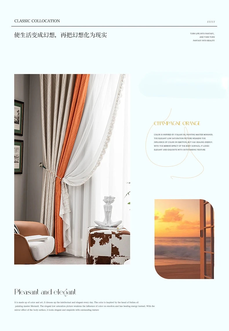 2025 Modern Light Luxury Fully Insulated Blackout Curtain Simple Sunscreen Bedroom Bay Window Curtains Soundproof Study Drapes