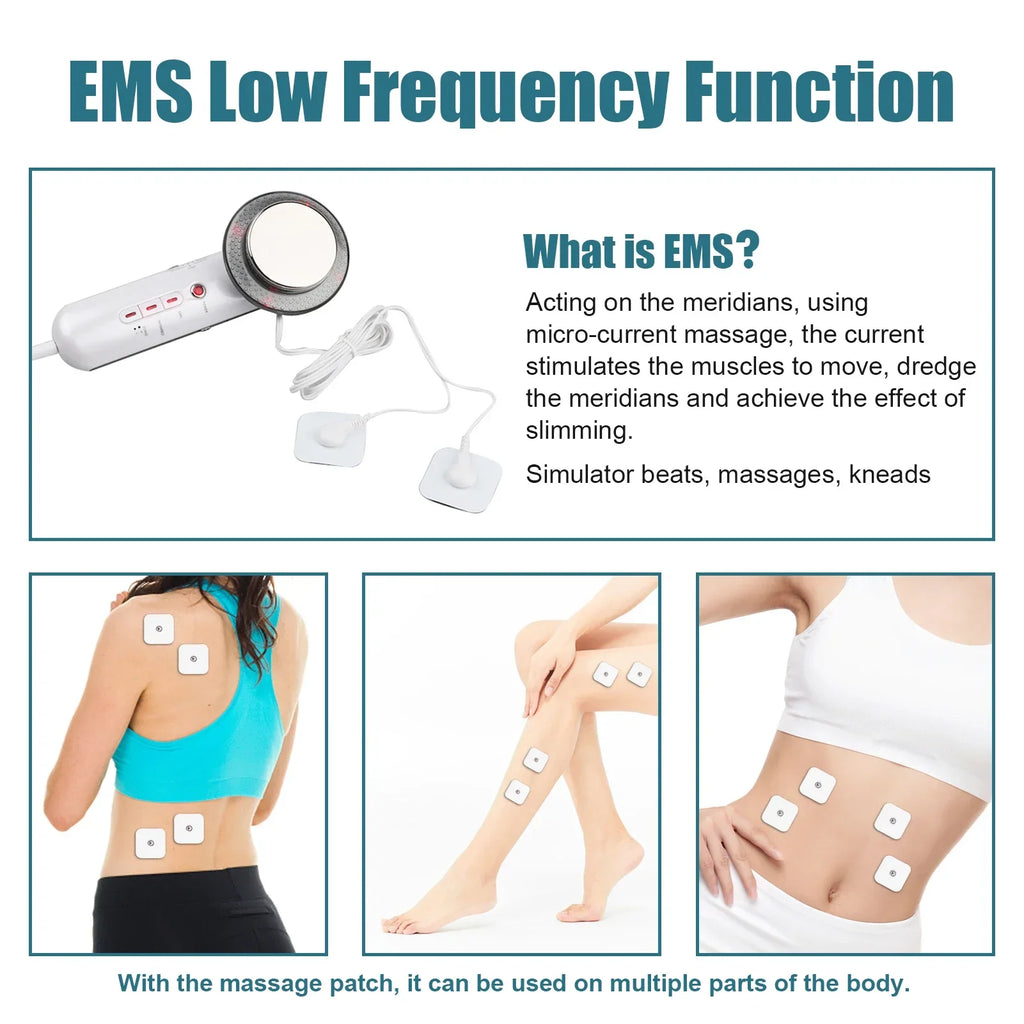 EMS Body Slimming Massager Ultrasonic Cavitation Weight Loss Machine Anti Cellulite Fat Burner Electric Infrared Slimming Machin