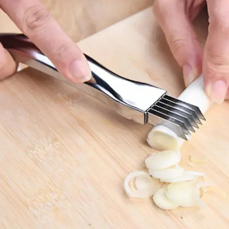 Scallion Cutter Shred Knife Stainless Steel Graters Cutter Knife Scallion Slicer Vegetable Shredders Slicer Kitchen Gadgets