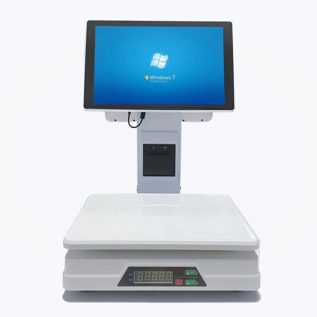 Pos Weighing Machine Pos Scale All in One Cashier With Thermal Printer 16" Touch Screen Cash Register Pc Scale for Supermarket
